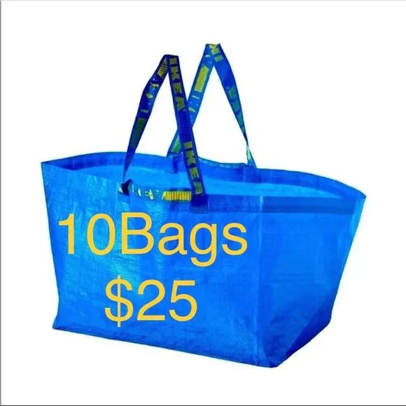 IKEA Bags Ikea Frakta Large Blue Reusable 9gallon Tote Bag
